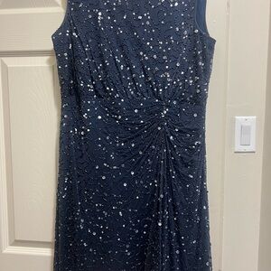 Patra Navy Blue Sequin Dress
